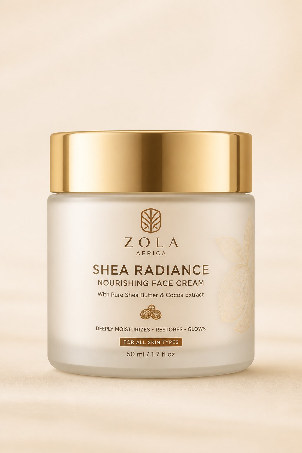 Crème visage Karité & Or